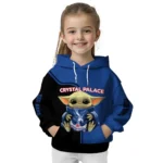 Personalized Crystal Palace Baby Yoda Blue Black Hoodie Best Selling