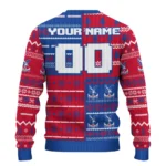 Personalized Crystal Palace Christmastree Bands White Sweater Best Selling