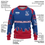 Personalized Crystal Palace Flame Border Blue Sweater Best Selling