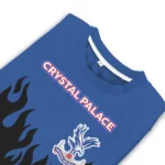 Personalized Crystal Palace Flame Outline Blue Black Sweater Best Selling