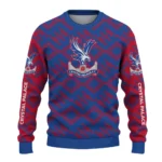 Personalized Crystal Palace Lattice Gridwork Blue Sweater Best Selling