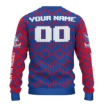 Personalized Crystal Palace Lattice Gridwork Blue Sweater Best Selling
