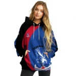 Personalized Crystal Palace Minimalist Design Blue Black Hoodie Best Selling