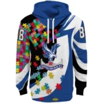 Personalized Crystal Palace Puzzle Pieces Blue Hoodie Best Selling