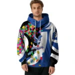 Personalized Crystal Palace Puzzle Pieces Blue Hoodie Best Selling