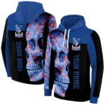 Personalized Crystal Palace Skull Motif Blue Black Hoodie Best Selling