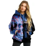 Personalized Crystal Palace Skull Motif Blue Black Hoodie Best Selling