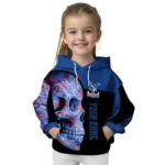 Personalized Crystal Palace Skull Motif Blue Black Hoodie Best Selling