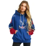 Personalized Crystal Palace Striped Sleeves Blue Hoodie Best Selling