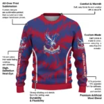 Personalized Crystal Palace Swirl Flow Blue Sweater Best Selling
