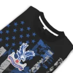 Personalized Crystal Palace Vintage Usa Flag Black Sweater Best Selling