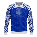 Personalized Everton Chevron Pattern Royal Blue Sweater Best Selling