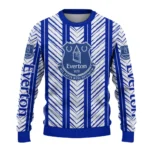 Personalized Everton Chevron Rows Royal Blue Sweater Best Selling