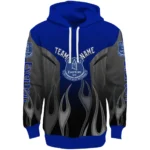 Personalized Everton Flame Design Royal Blue Hoodie Best Selling