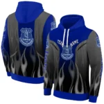 Personalized Everton Flame Design Royal Blue Hoodie Best Selling
