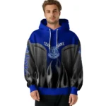 Personalized Everton Flame Design Royal Blue Hoodie Best Selling