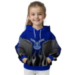 Personalized Everton Flame Design Royal Blue Hoodie Best Selling