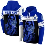 Personalized Everton Grim Reaper Royal Blue Black Hoodie Best Selling