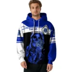 Personalized Everton Grim Reaper Royal Blue Black Hoodie Best Selling