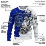Personalized Everton Jesus Tears Royal Blue White Sweater Best Selling