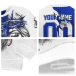Personalized Everton Jesus Tears Royal Blue White Sweater Best Selling