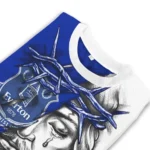 Personalized Everton Jesus Tears Royal Blue White Sweater Best Selling