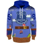 Personalized Everton Mario Blue Black Hoodie Best Selling