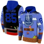 Personalized Everton Mario Blue Black Hoodie Best Selling