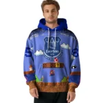 Personalized Everton Mario Blue Black Hoodie Best Selling