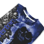 Personalized Everton Skull Collage Royal Blue Sweater Best Selling
