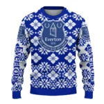 Personalized Everton Snowflake Matrix Royal Blue Sweater Best Selling