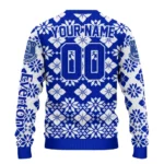 Personalized Everton Snowflake Matrix Royal Blue Sweater Best Selling