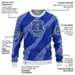 Personalized Everton Stripe Motion Royal Blue Sweater Best Selling
