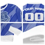 Personalized Everton Stripe Motion Royal Blue Sweater Best Selling