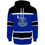 Personalized Everton Striped Pattern Royal Blue Hoodie Best Selling