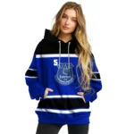 Personalized Everton Striped Pattern Royal Blue Hoodie Best Selling