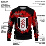 Personalized Fulham Burst Swirl Black Sweater Best Selling