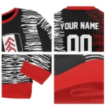 Personalized Fulham Camouflage Stripe Black White Sweater Best Selling