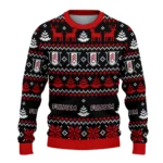 Personalized Fulham Christmas Designs Black Sweater Best Selling