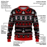 Personalized Fulham Christmas Designs Black Sweater Best Selling
