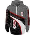 Personalized Fulham Hexagonal Mesh Black Gray Hoodie Best Selling