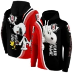 Personalized Fulham Peeking Snoopy Black Hoodie Best Selling