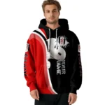 Personalized Fulham Peeking Snoopy Black Hoodie Best Selling