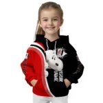 Personalized Fulham Peeking Snoopy Black Hoodie Best Selling