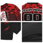 Personalized Fulham Pixel Flow Black Sweater Best Selling