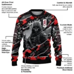 Personalized Fulham Skull Horde Black Sweater Best Selling