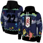 Personalized Fulham Spongebob Patrick Star Black Navy Hoodie Best Selling