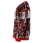 Personalized Fulham Streak Overlay Black Sweater Best Selling