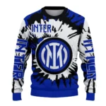 Personalized Inter Milan Burst Swirl Blue Sweater Best Selling