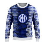 Personalized Inter Milan Camouflage Stripe Blue White Sweater Best Selling